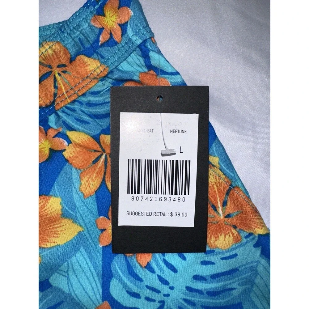 Hurley Boys Youth Size L 12-13Y Tropical Hawaiian Floral Board Shorts Swim